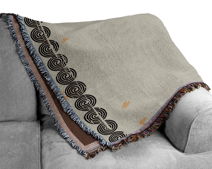 Mayan Tribal Art Woven Blanket