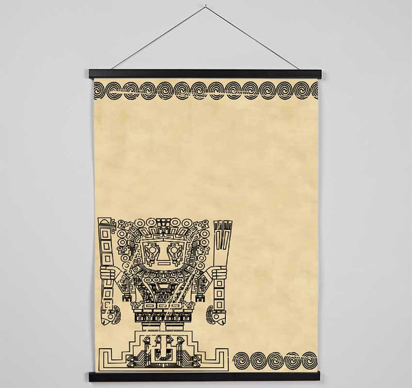 Mayan Tribal Art Hanging Poster - Wallart-Direct UK