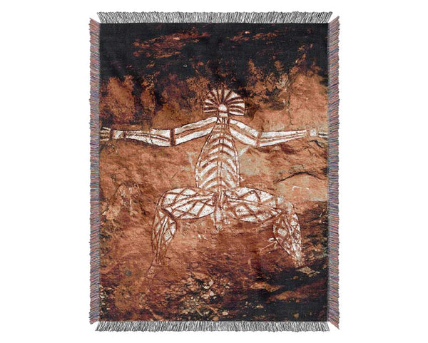 Ancient Cave Art Woven Blanket