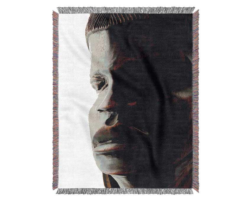 Stunning African Carving Woven Blanket