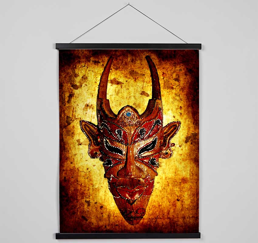 Horned Mask Hanging Poster - Wallart-Direct UK