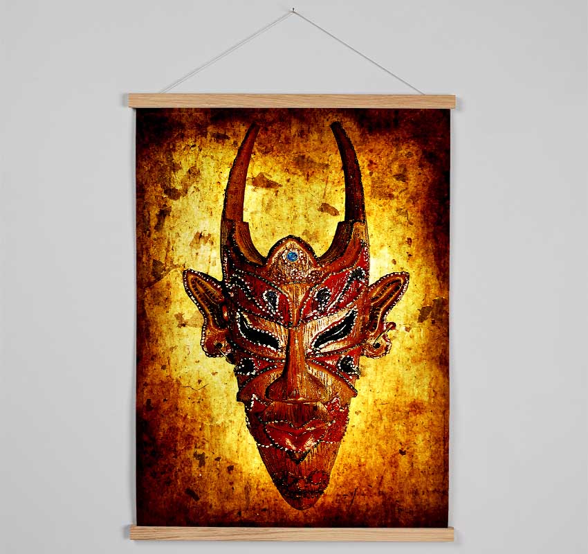 Horned Mask Hanging Poster - Wallart-Direct UK