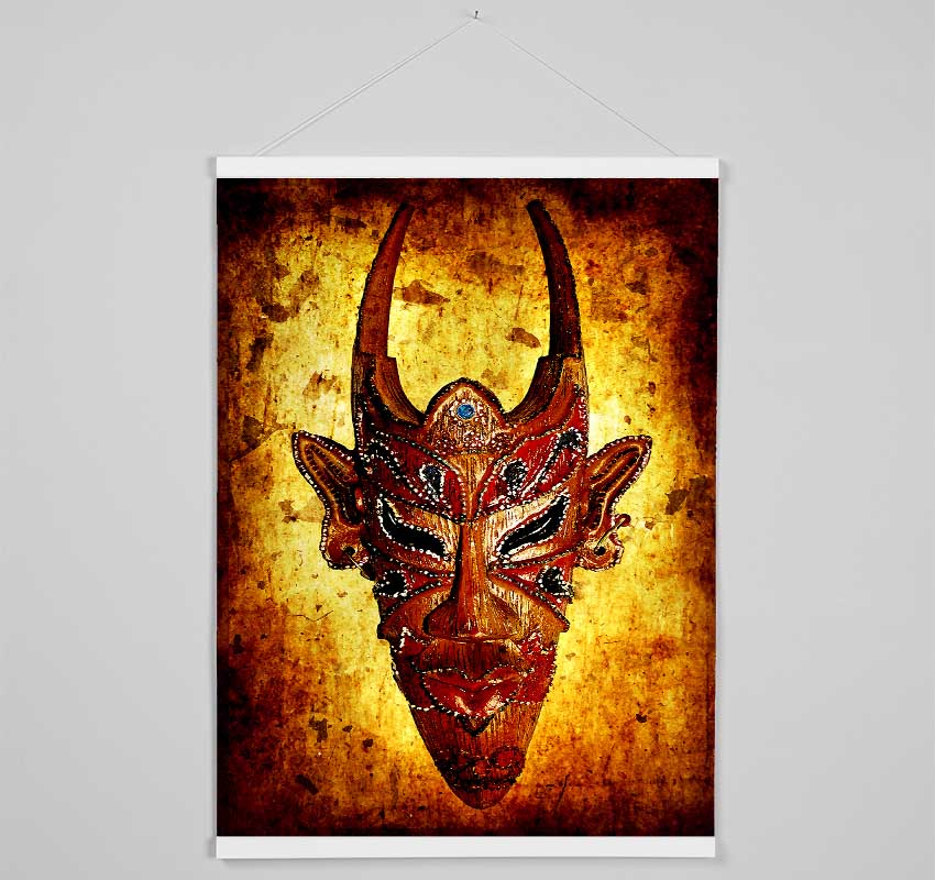 Horned Mask Hanging Poster - Wallart-Direct UK