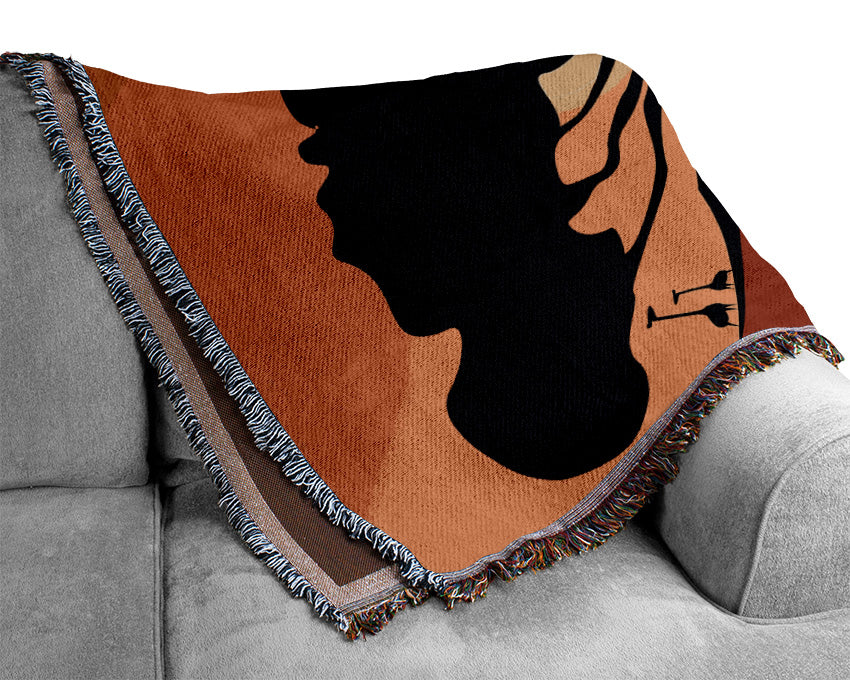 African Female Home Lands Woven Blanket