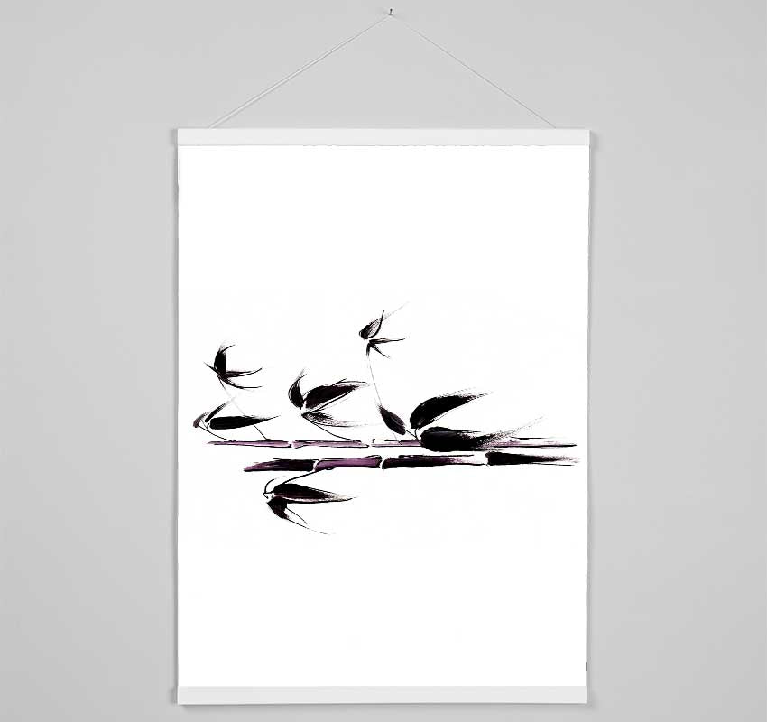 Delicate Bamboo Hanging Poster - Wallart-Direct UK