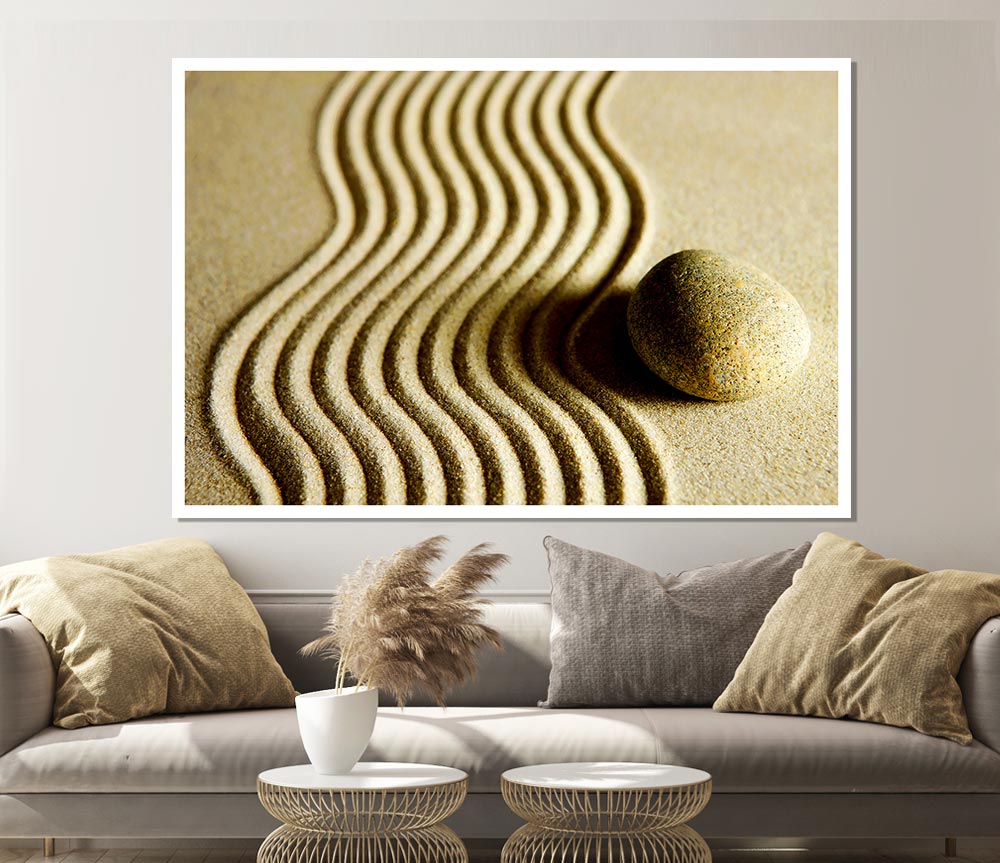 The Perfect Sand Garden Print Poster Wall Art