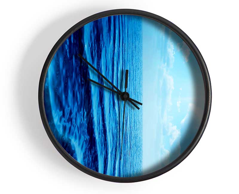 The Blue Star Sun Clock - Wallart-Direct UK