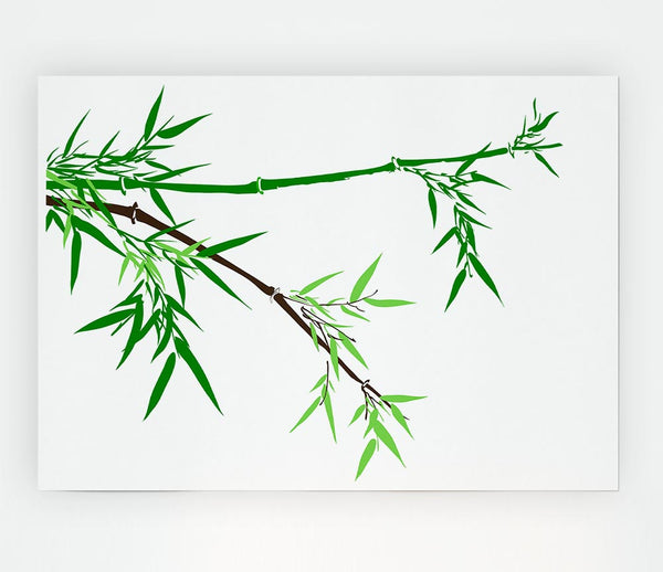 Bamboo Branches Print Poster Wall Art