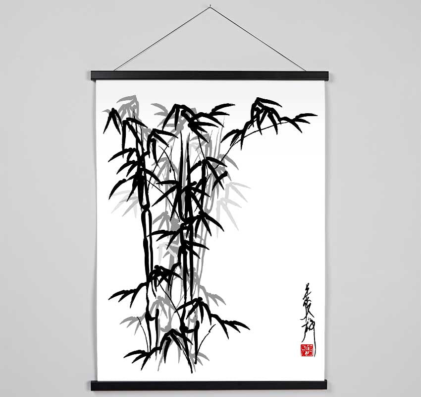 Bamboo Scripture Hanging Poster - Wallart-Direct UK