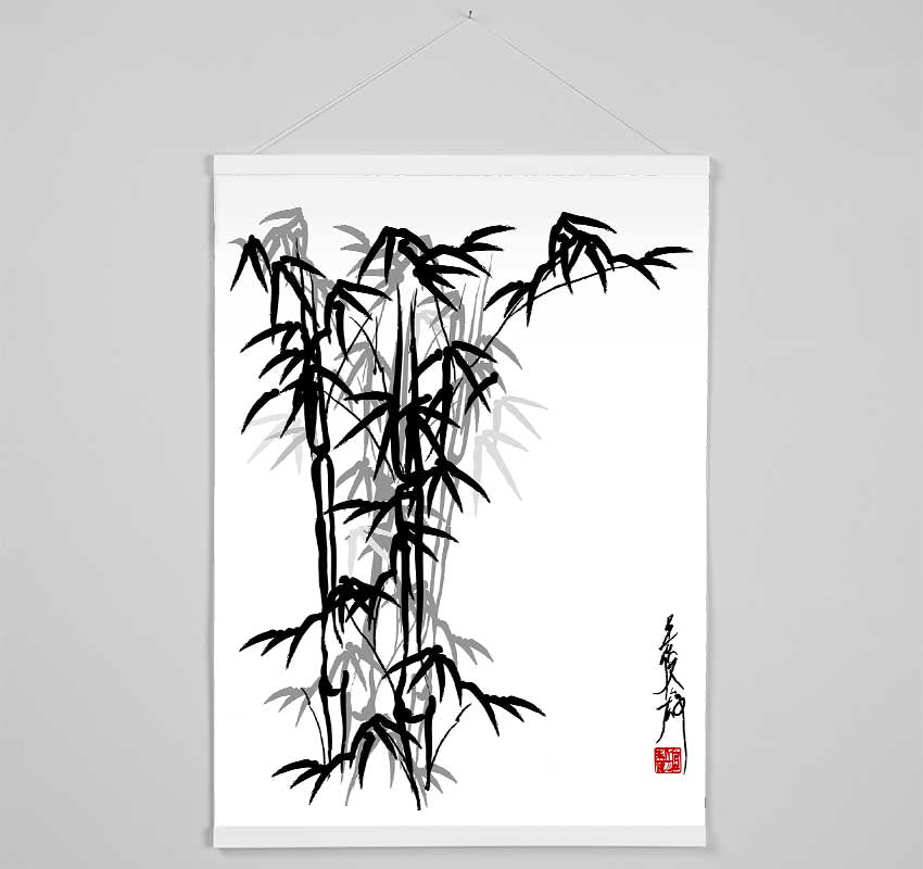 Bamboo Scripture Hanging Poster - Wallart-Direct UK