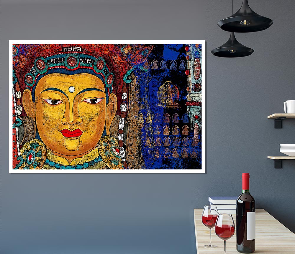 Tibetan Art Buddha Print Poster Wall Art