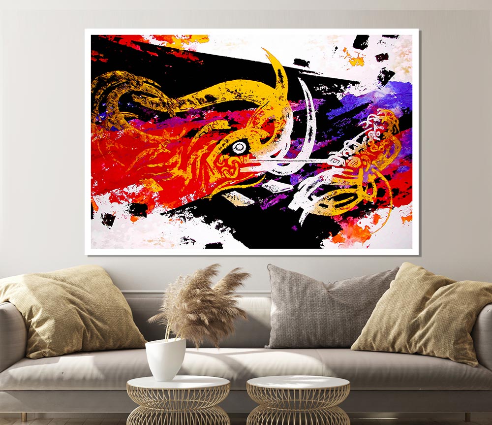 Tibetan Art Dragon Slayer Print Poster Wall Art