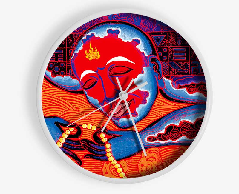 Tibetan Art Pray Beads Clock - Wallart-Direct UK