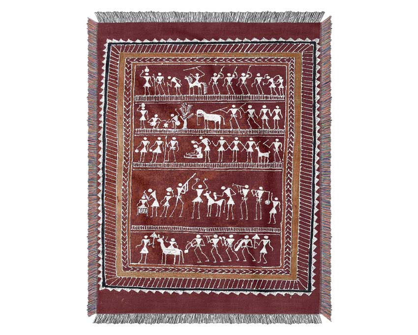 Aboriginal Saura Woven Blanket