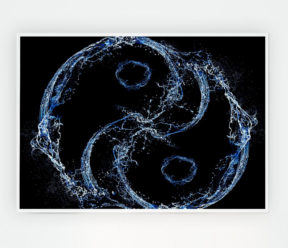 Yin Yang Print Poster Wall Art