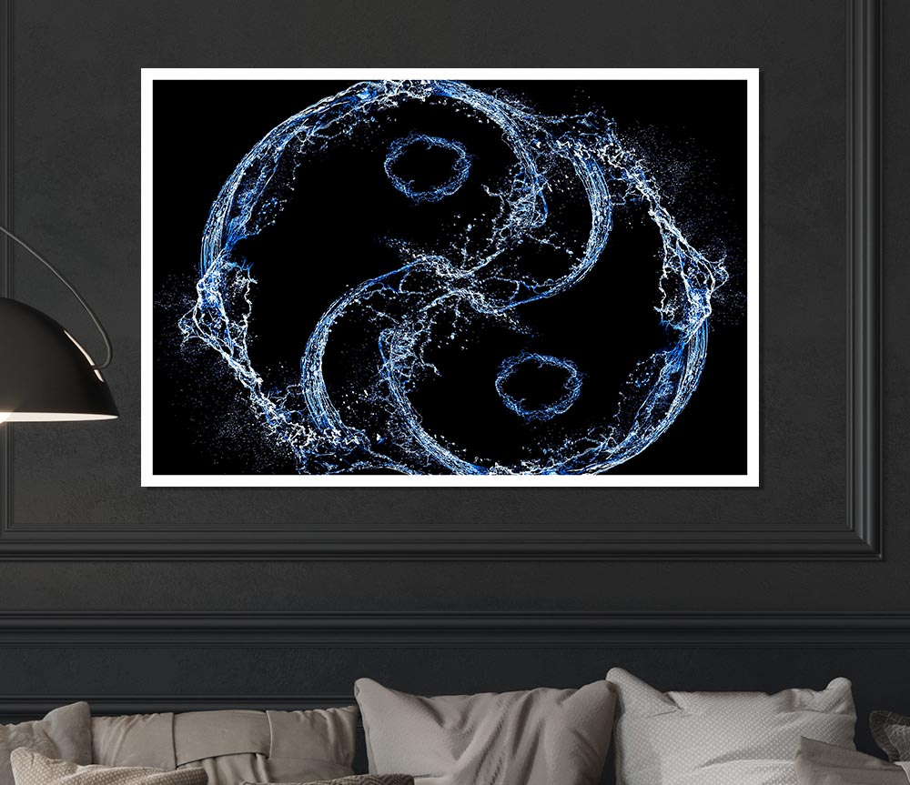 Yin Yang Print Poster Wall Art