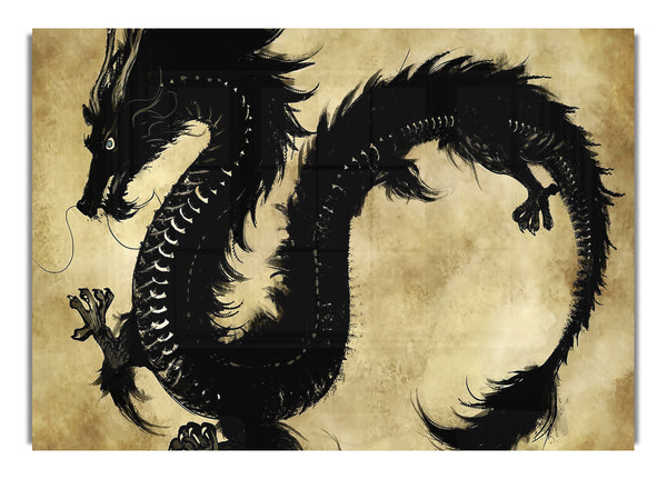 Chinesischer schwarzer Drache