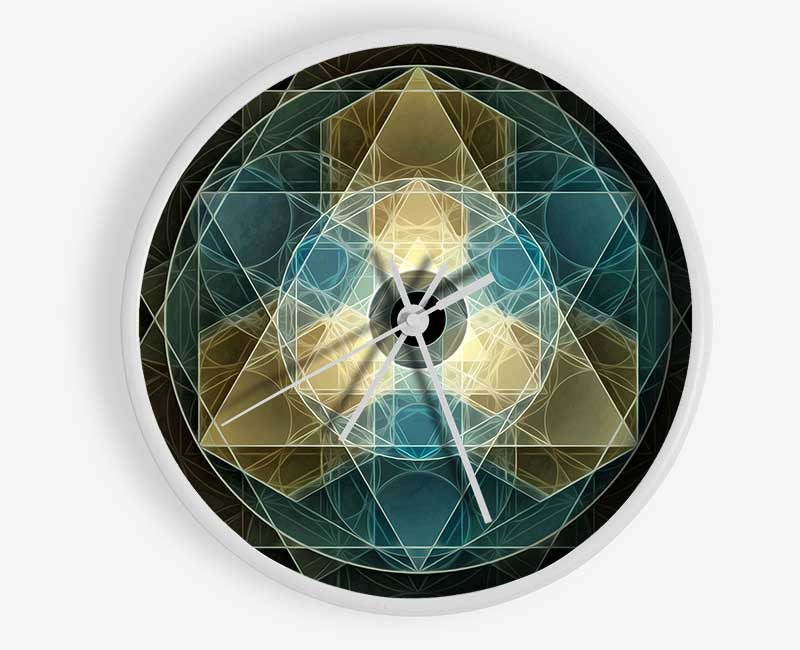 Sacred Pyramids Clock - Wallart-Direct UK