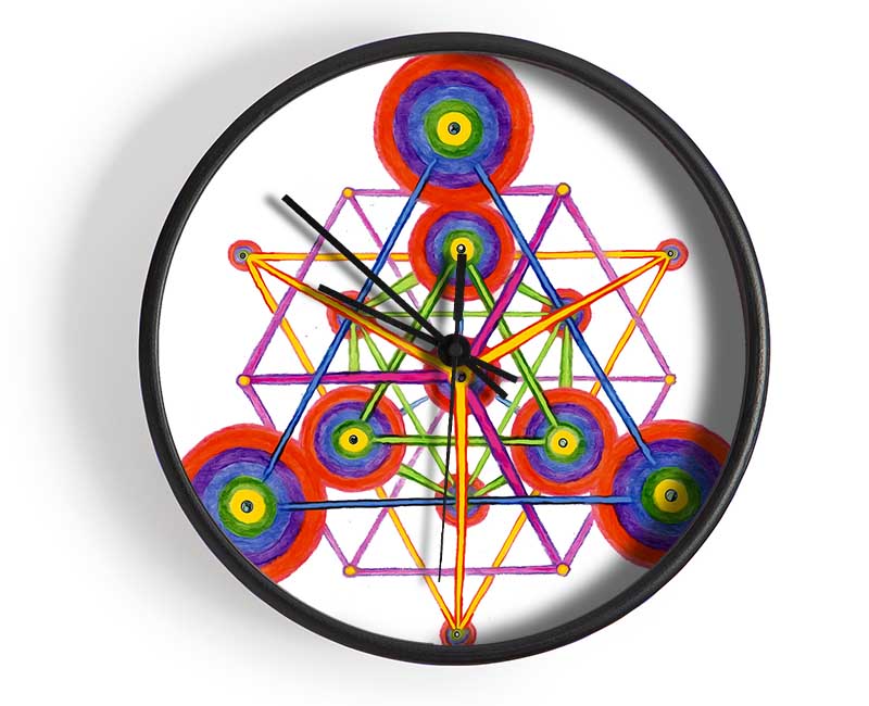 Tetra-Octa Clock - Wallart-Direct UK