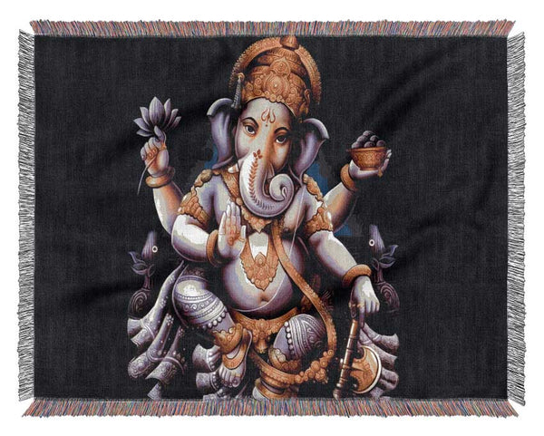 Hindu Ganesh Woven Blanket