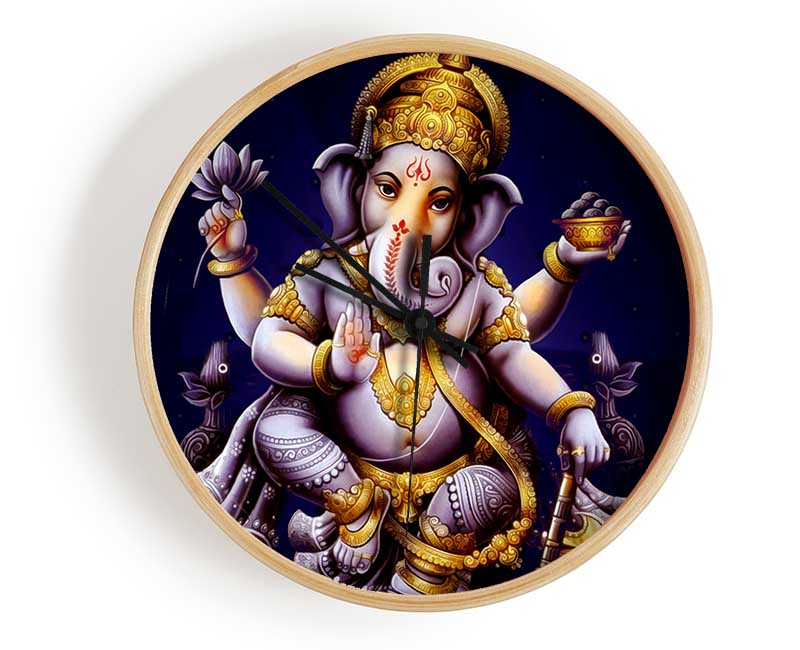 Hindu Ganesh Clock - Wallart-Direct UK