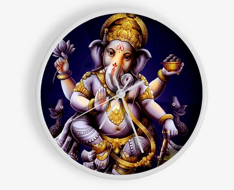 Hindu Ganesh Clock - Wallart-Direct UK