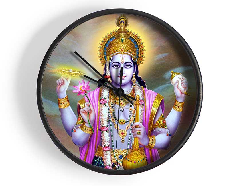 Hindu Vishnu Clock - Wallart-Direct UK