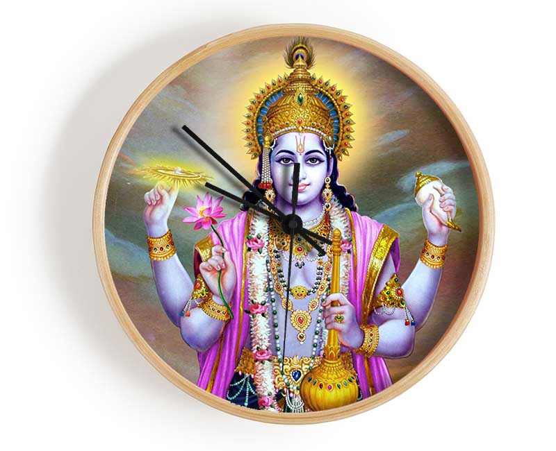 Hindu Vishnu Clock - Wallart-Direct UK