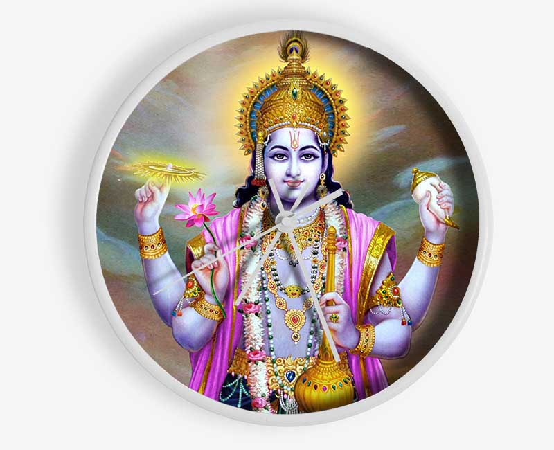 Hindu Vishnu Clock - Wallart-Direct UK