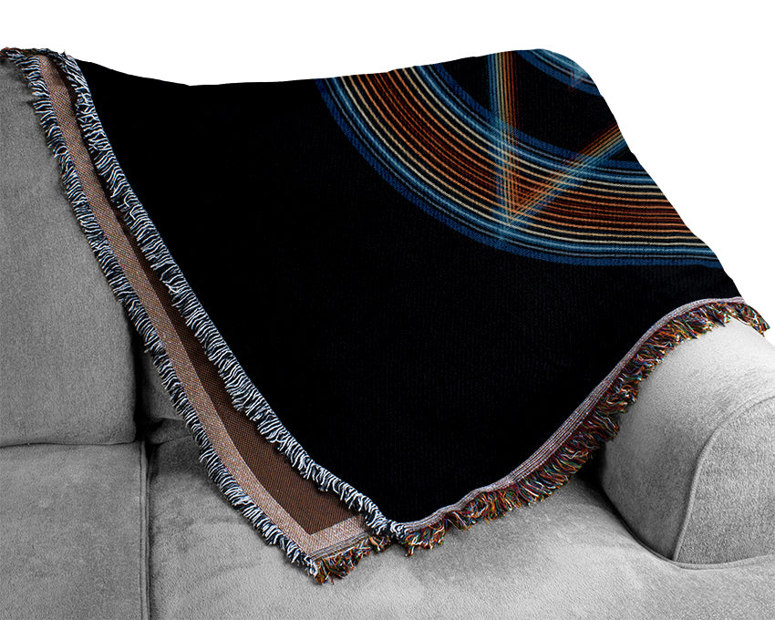 Cymatic Star Woven Blanket