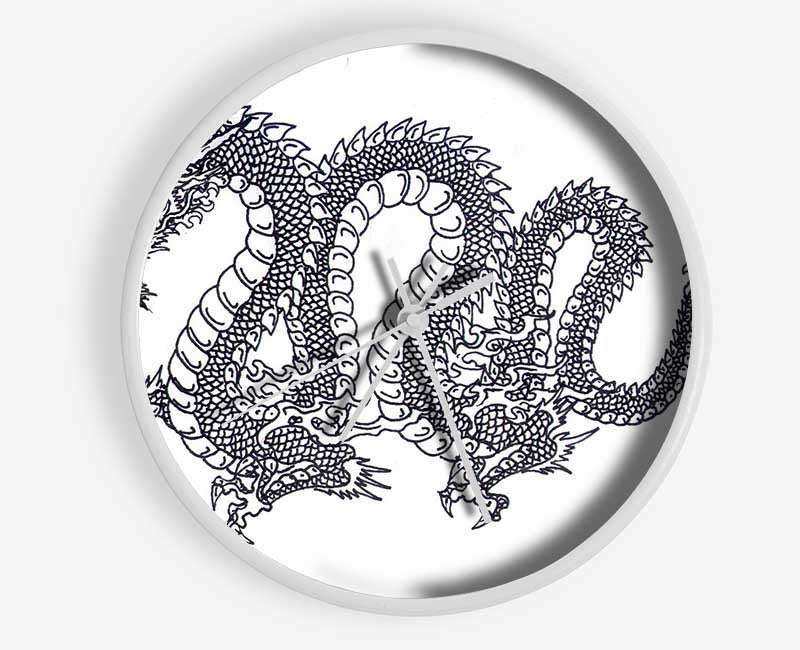 Chinese Dragon Clock - Wallart-Direct UK