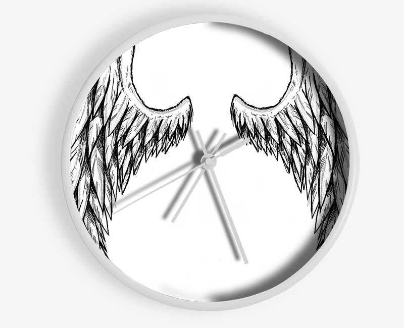 Demon Wings Clock - Wallart-Direct UK