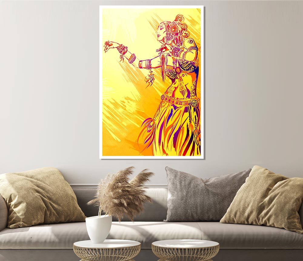 Tribal Fusion Yanarada Print Poster Wall Art