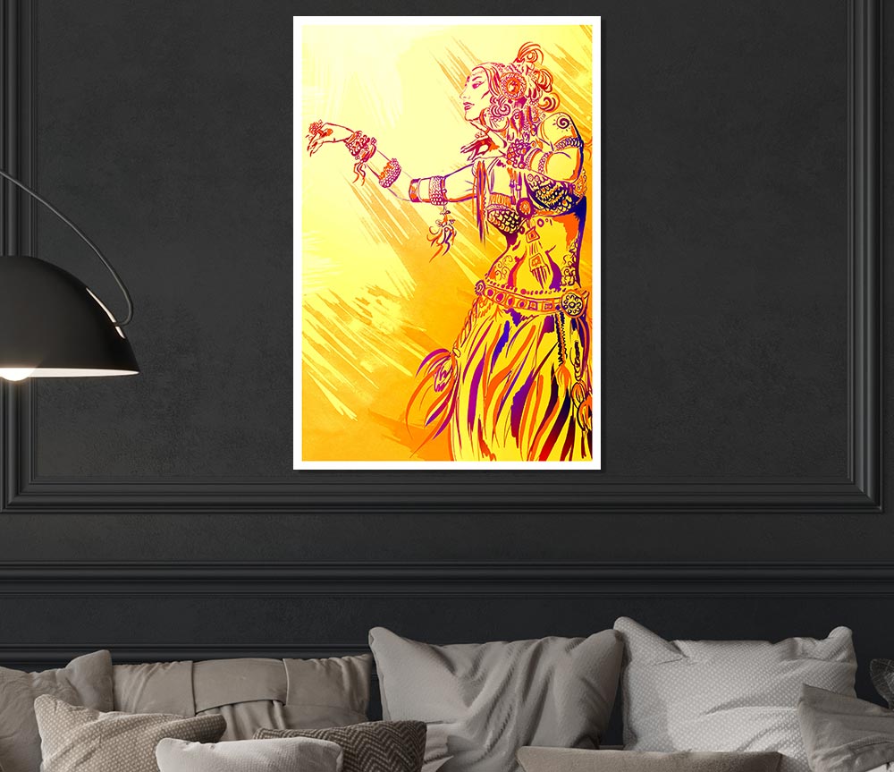 Tribal Fusion Yanarada Print Poster Wall Art