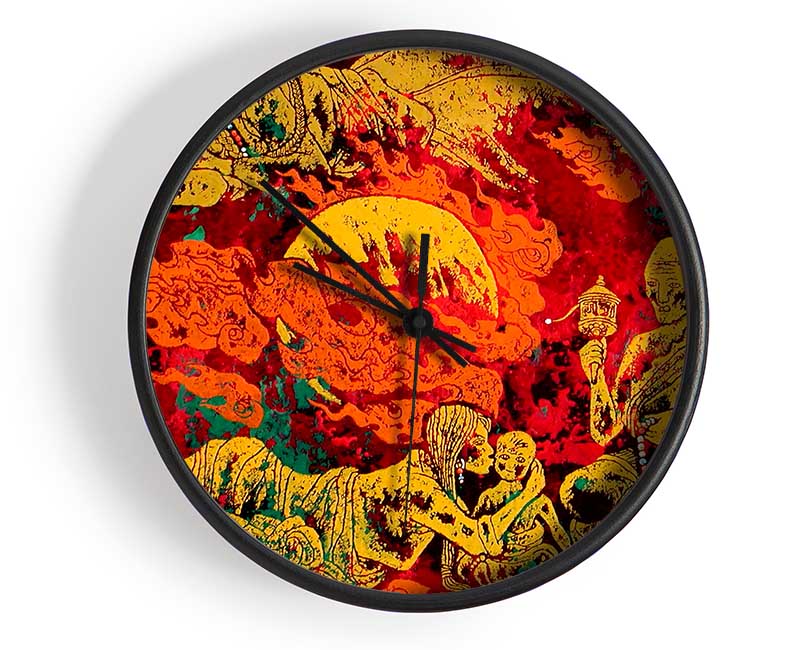 Tears Of Fire Clock - Wallart-Direct UK