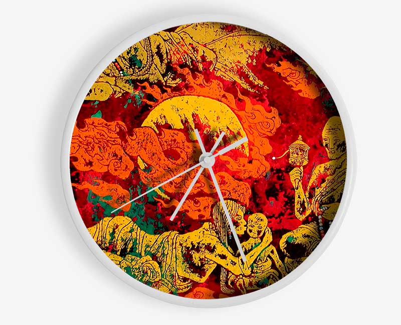 Tears Of Fire Clock - Wallart-Direct UK