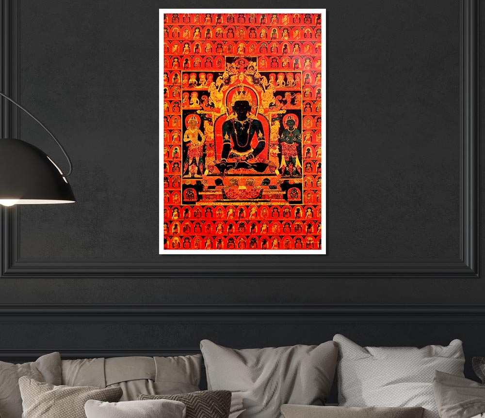 Tibetanthe Dhyani Buddha Akshobhya Tibetan Print Poster Wall Art