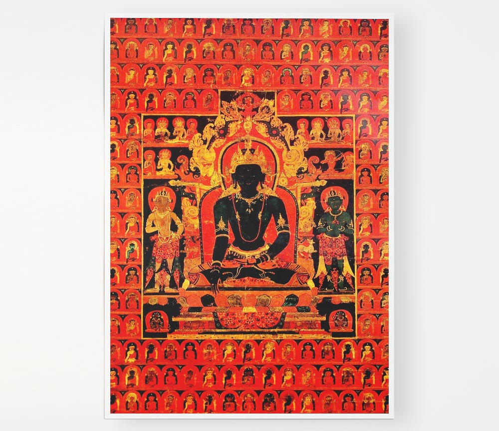 Tibetanthe Dhyani Buddha Akshobhya Tibetan Print Poster Wall Art