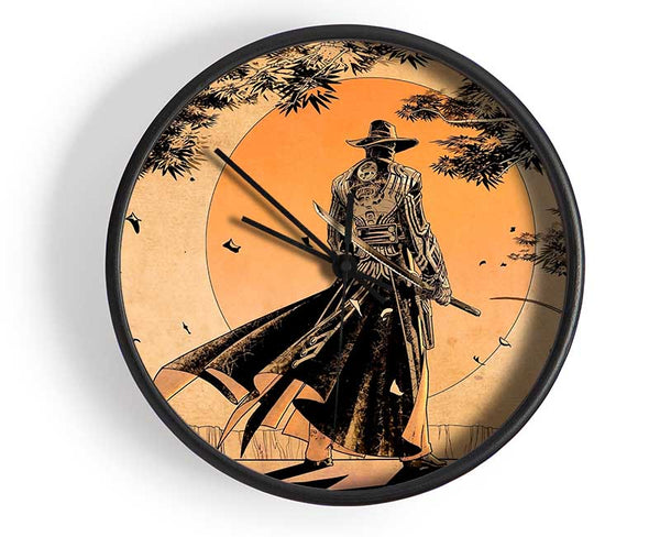 Japanese Samurai Sunset Clock - Wallart-Direct UK