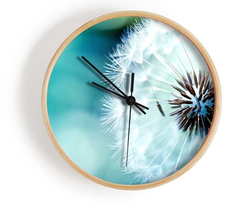 Dandelion Flower Wish Clock - Wallart-Direct UK