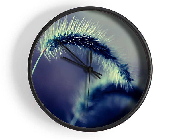 Spikelets Macro Clock - Wallart-Direct UK