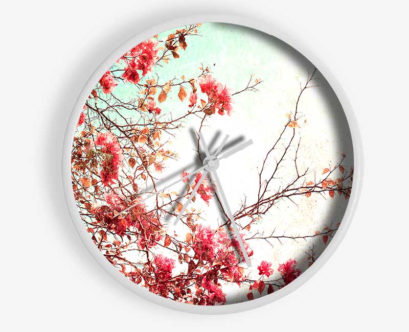 Antique Cherry Blossom Clock - Wallart-Direct UK