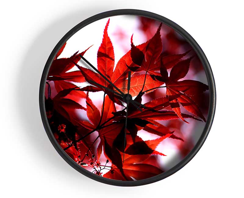 Spring Red Clock - Wallart-Direct UK