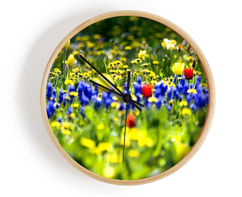 Spring Fling Clock - Wallart-Direct UK