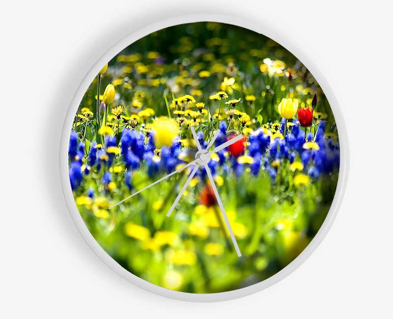 Spring Fling Clock - Wallart-Direct UK