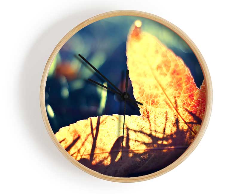 Fallen Leaf Clock - Wallart-Direct UK