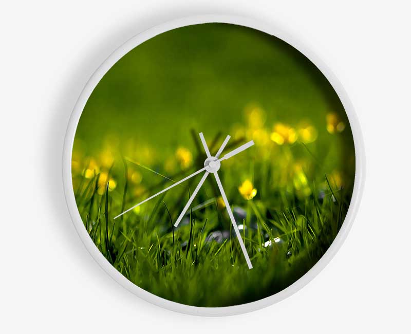 Summer Grass Clock - Wallart-Direct UK