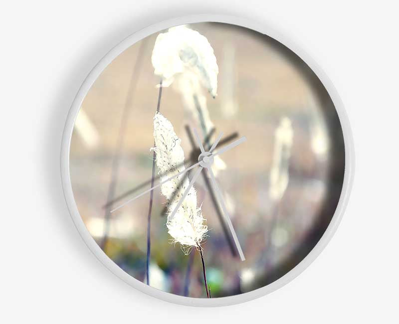 Grass Fluff Summer Clock - Wallart-Direct UK