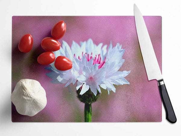 Tiny Flower Glass Chopping Board