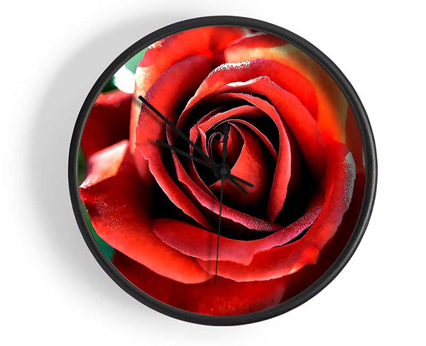 Beautiful Rose In The Garden Clock - Wallart-Direct UK